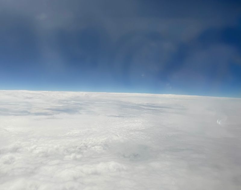 機内からの空