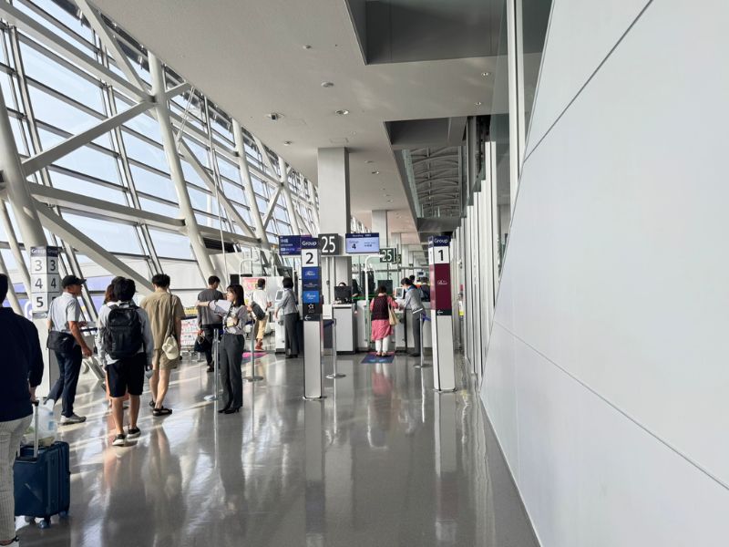 国内線搭乗口付近
